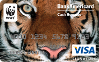 WOrld Wildlife Fund Credit Card REwards Promotion